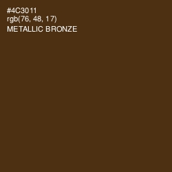 #4C3011 - Metallic Bronze Color Image